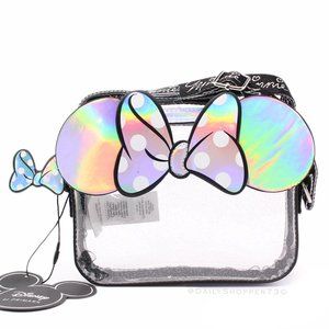 Translucent Holographic Glittery Cross-Body Purse